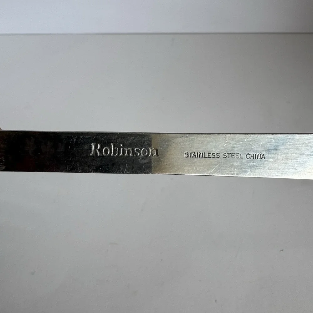 Vintage‎ Robinson All Stainless Steel Slotted Turner Spatula